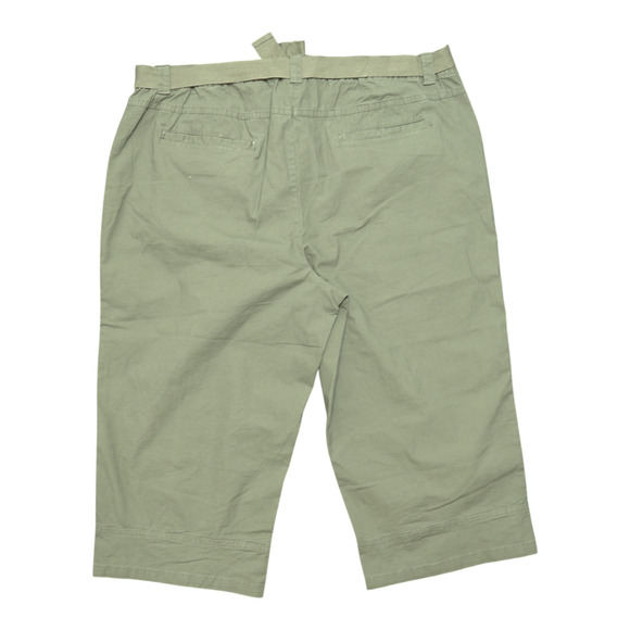 Classic Elements Olive Green Cropped Jacket & Pant Suit Women’s 18W Cotton Blend - Picture 8 of 15